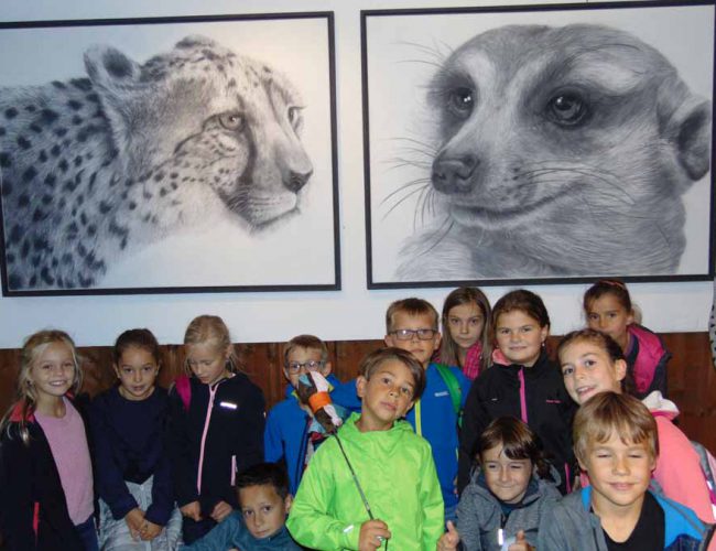 Besuch der Kunstausstellung in Haslach (3. Klasse); Oktober 2019